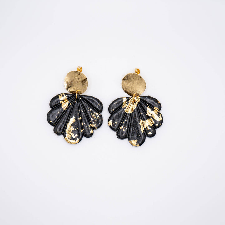 Florence Gold Earrings Nero