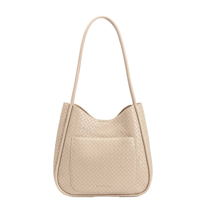 Melie Bianco Mischa Medium shoulder bag made from recycled vegan material in Bone