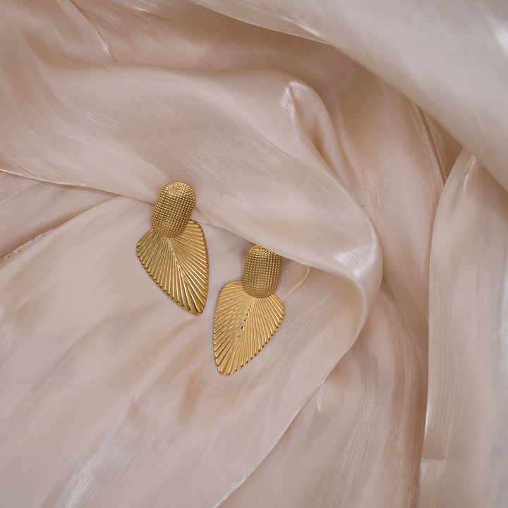 Roma statement earrings with 18k gold plating