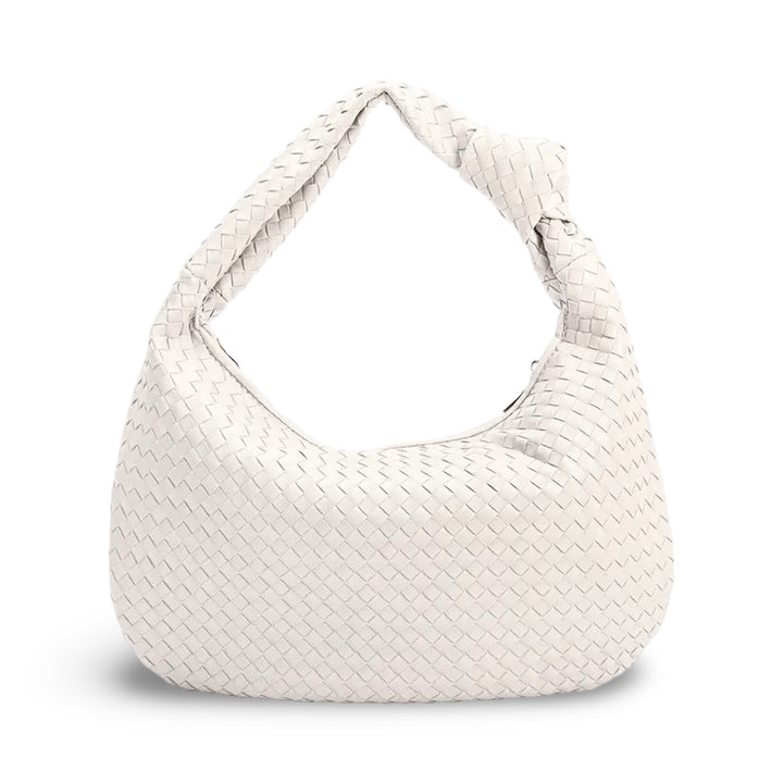 Lou shoulder bag made from recycled vegan material in ivory