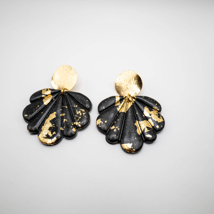 Florence Gold Earrings Nero