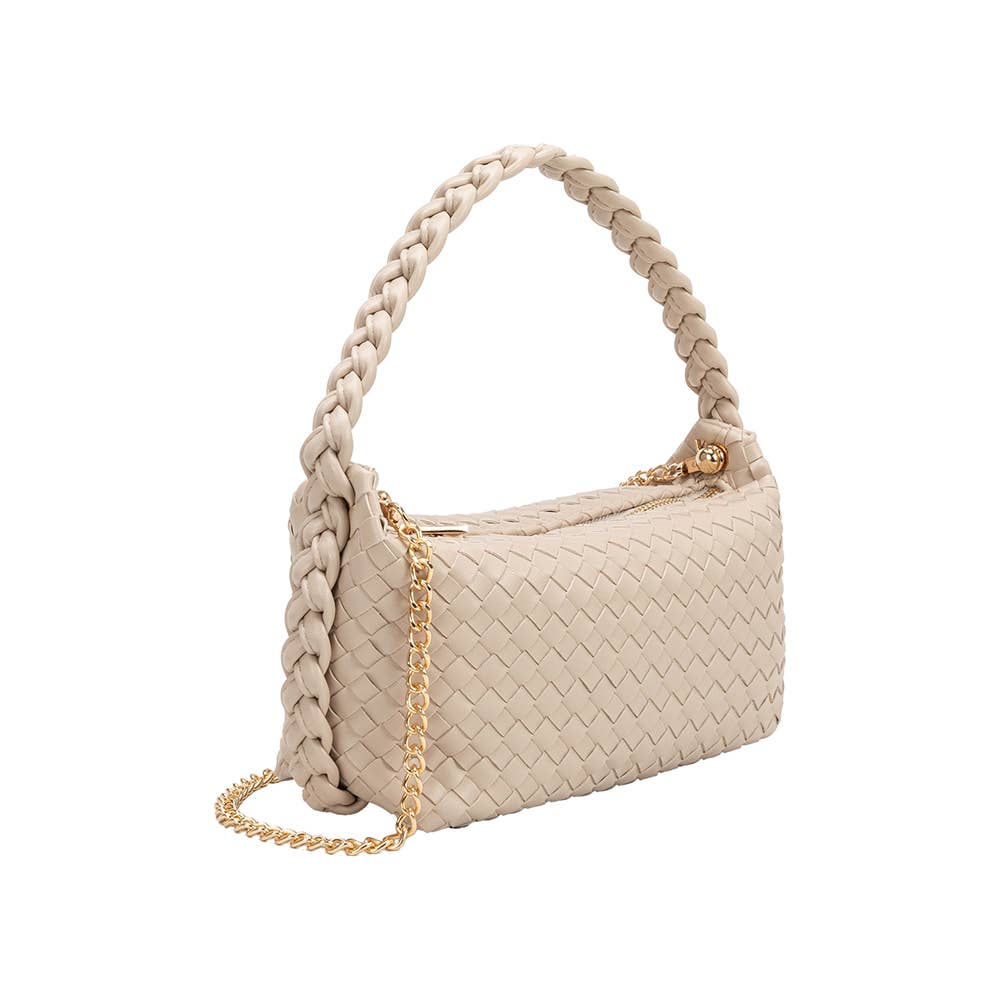 Melie Bianco Alma Ivory tote bag made from recycled vegan material