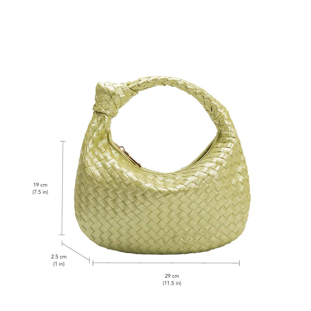 Melie Bianco Kleine Drew Henkeltasche in Natural Raffia