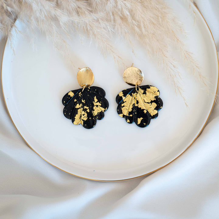 Florence Gold Earrings Nero