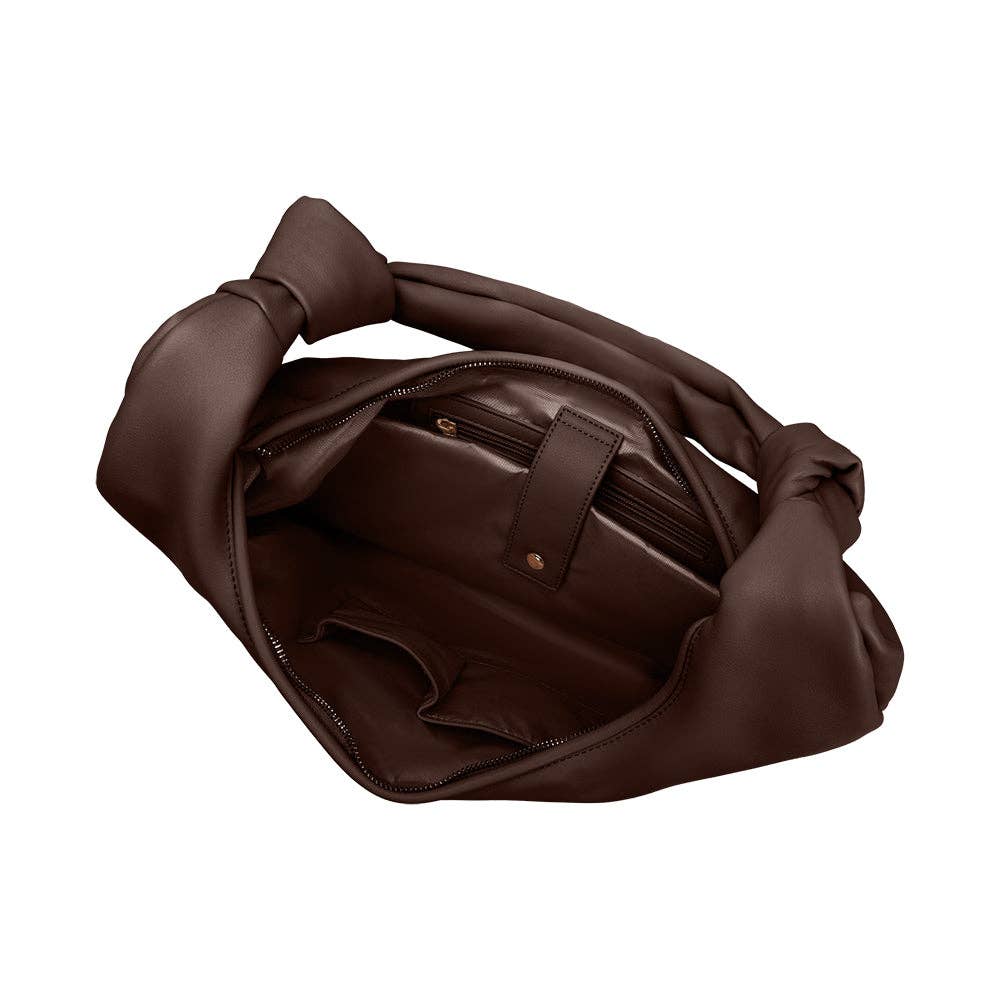 Melia Bianco Stella Chocolate XL recycled vegan shoulder bag