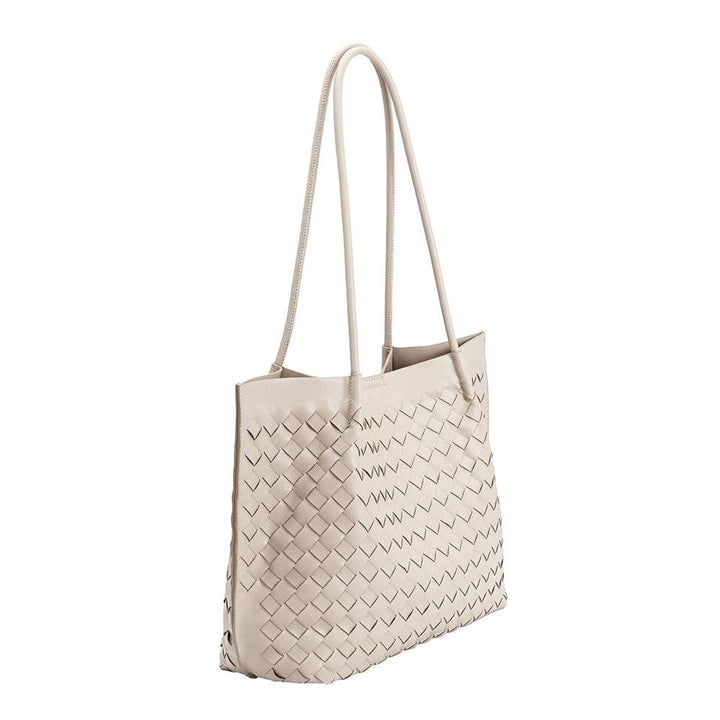 Melie Bianco Victoria Bone recycled vegan tote bag