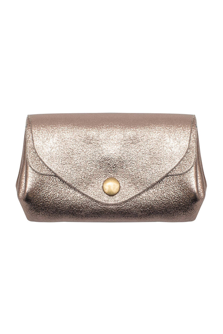 Suzie small leather wallet silver