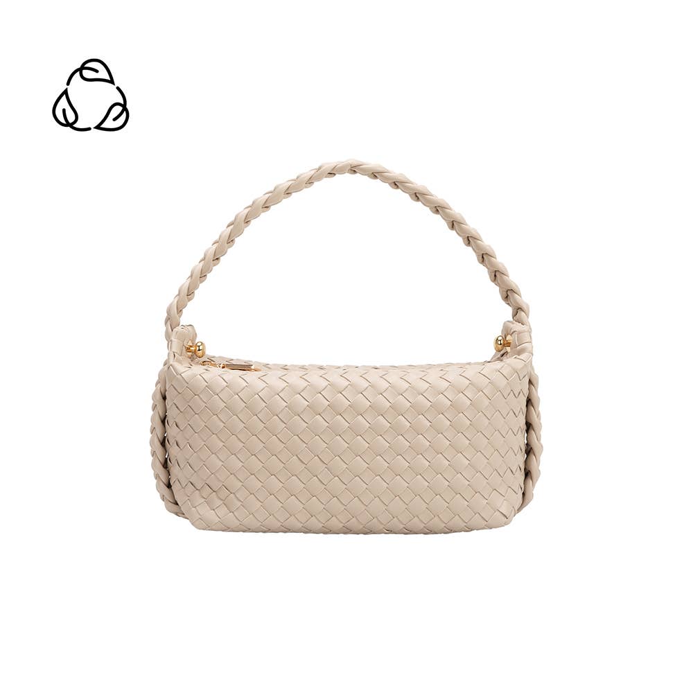 Melie Bianco Alma Ivory tote bag made from recycled vegan material