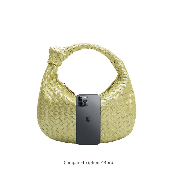 Melie Bianco Kleine Drew Henkeltasche in Natural Raffia