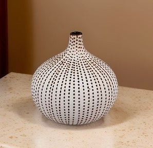 Small Congo Dots Porcelain Ceramic Bud Vase