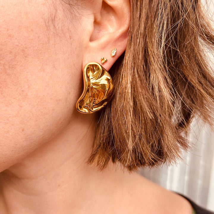 Everyday Molten Statement Stud Earrings