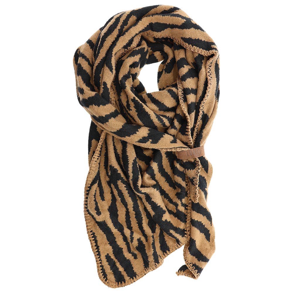 Scarf Lize Taupe Black