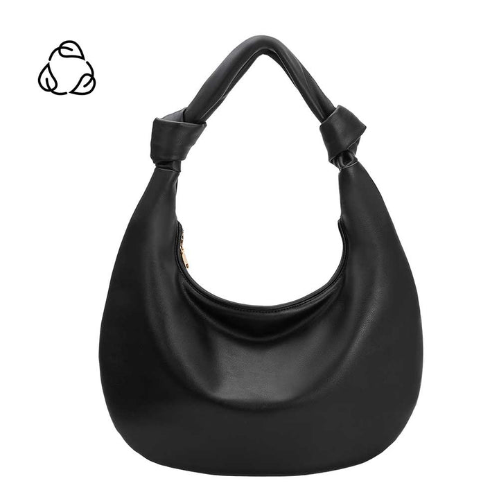 Melia Bianco Stella Black XL recycled vegan shoulder bag