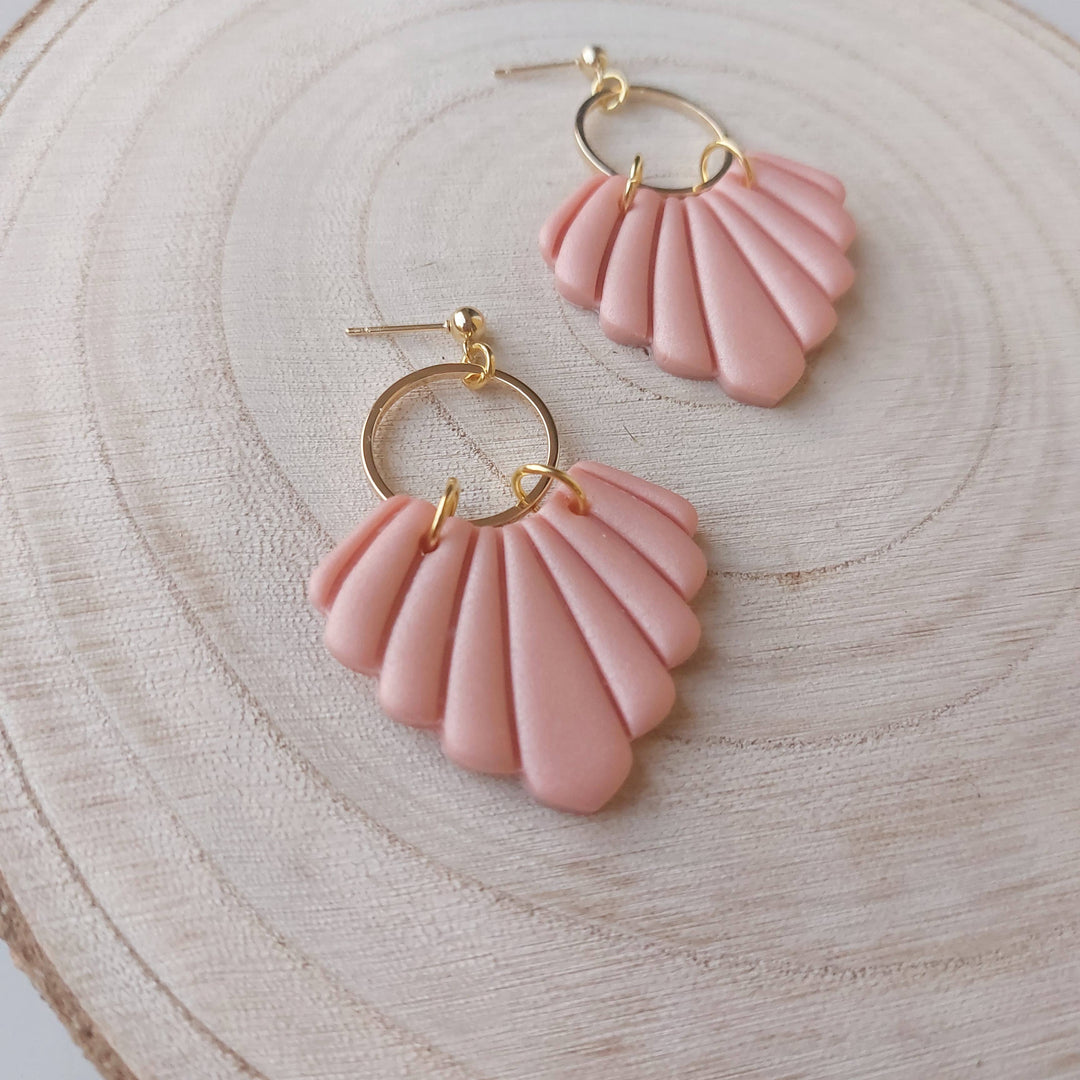 Cleo earrings pearl rose 