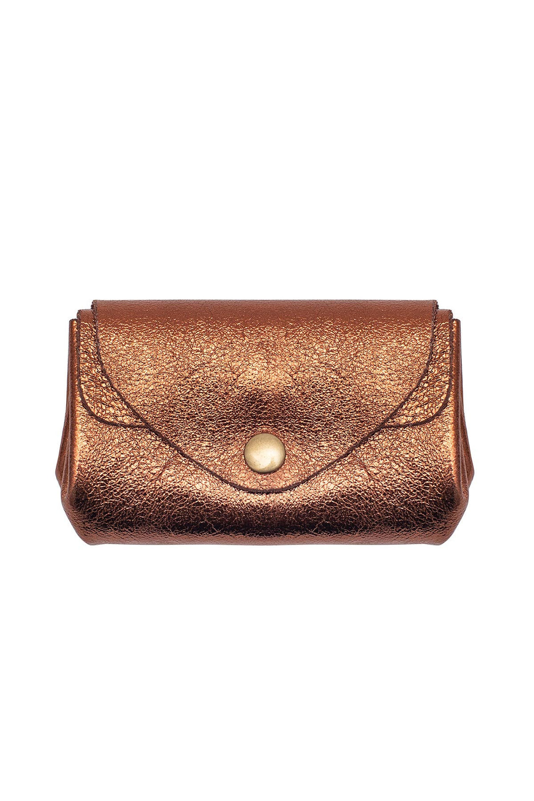 Suzie small leather wallet bronze