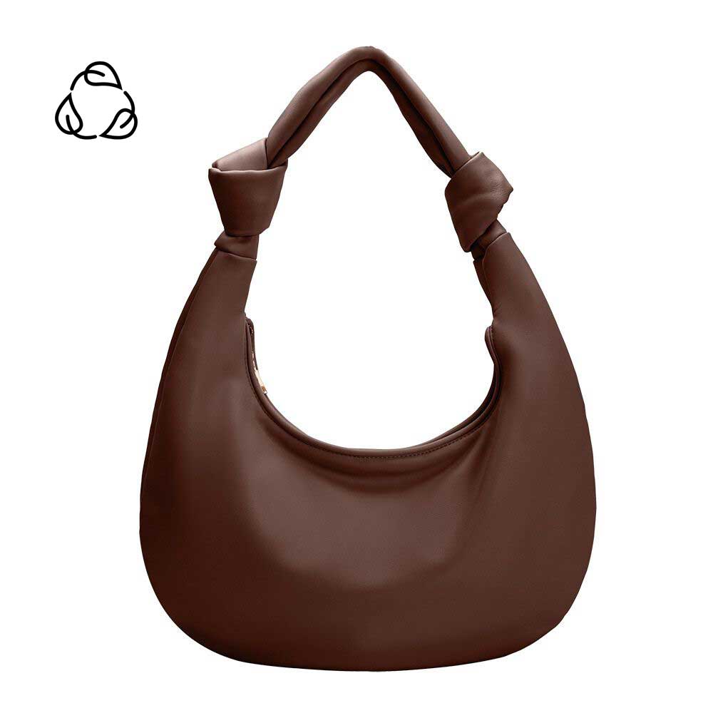 Melia Bianco Stella Chocolate XL recycled vegan shoulder bag