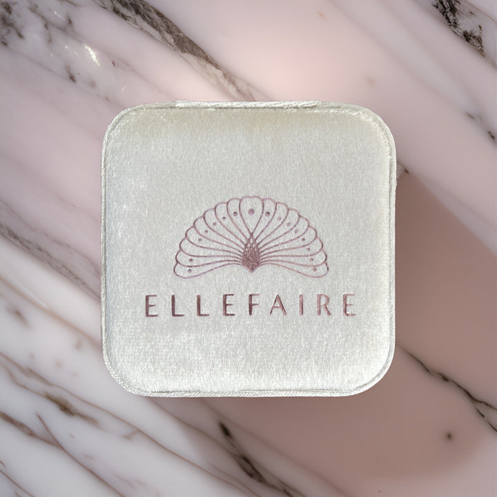 Ellefaire travel jewelry box in Velvet Ivory