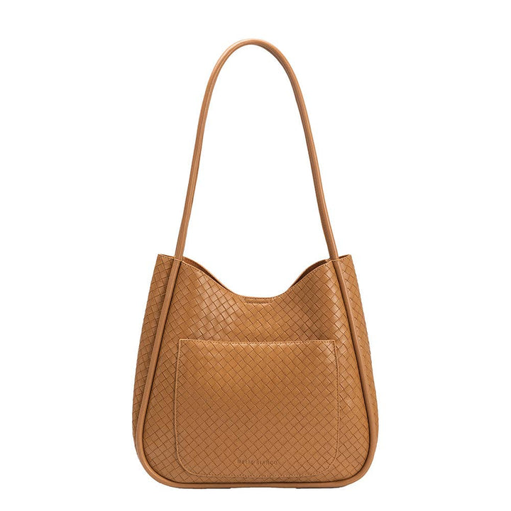 Melie Bianco Mischa Medium shoulder bag made from recycled vegan material in tan