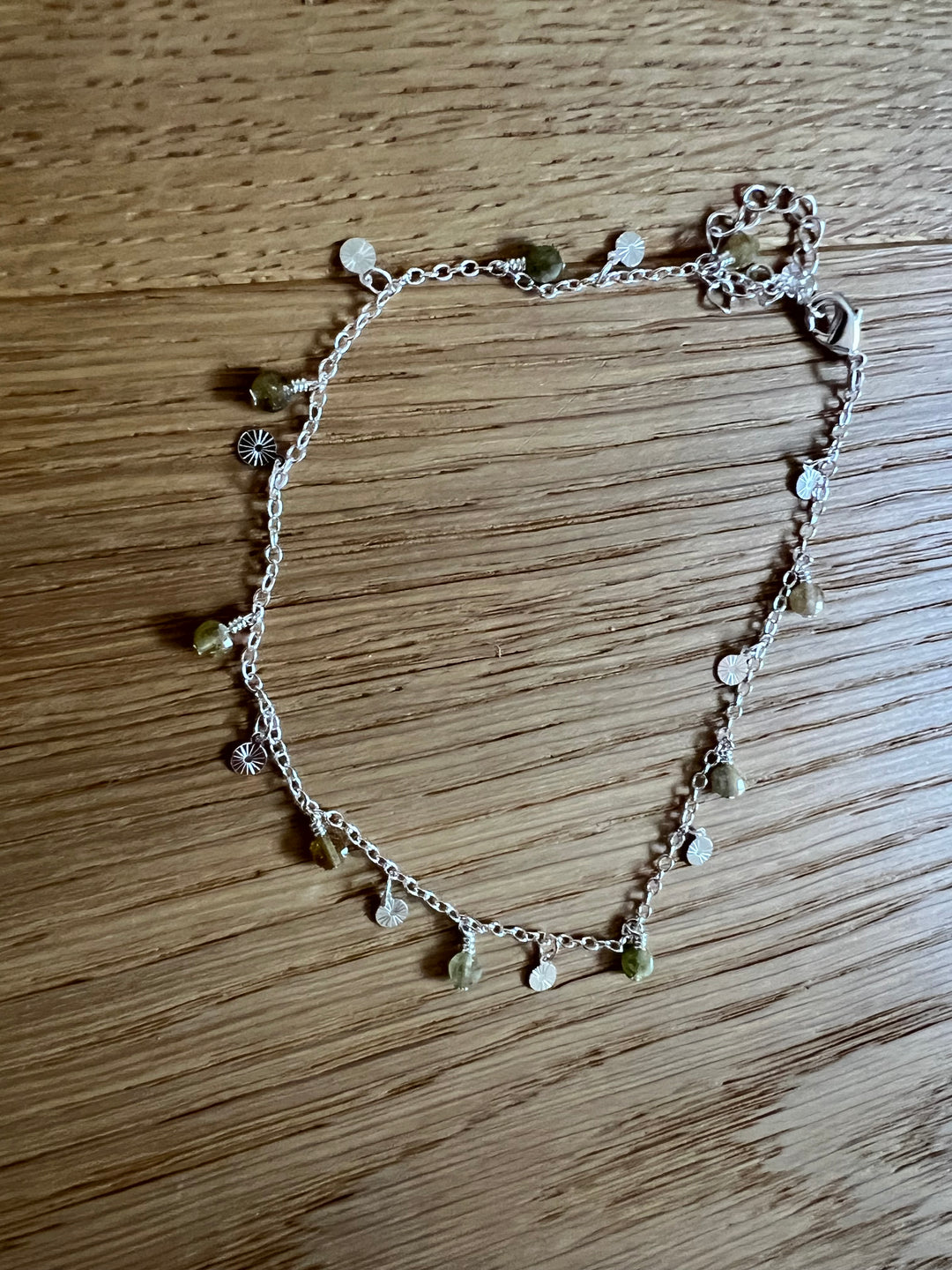 Ella Green anklet in silver