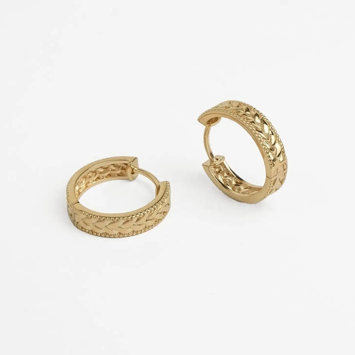 Caesar hoop earrings