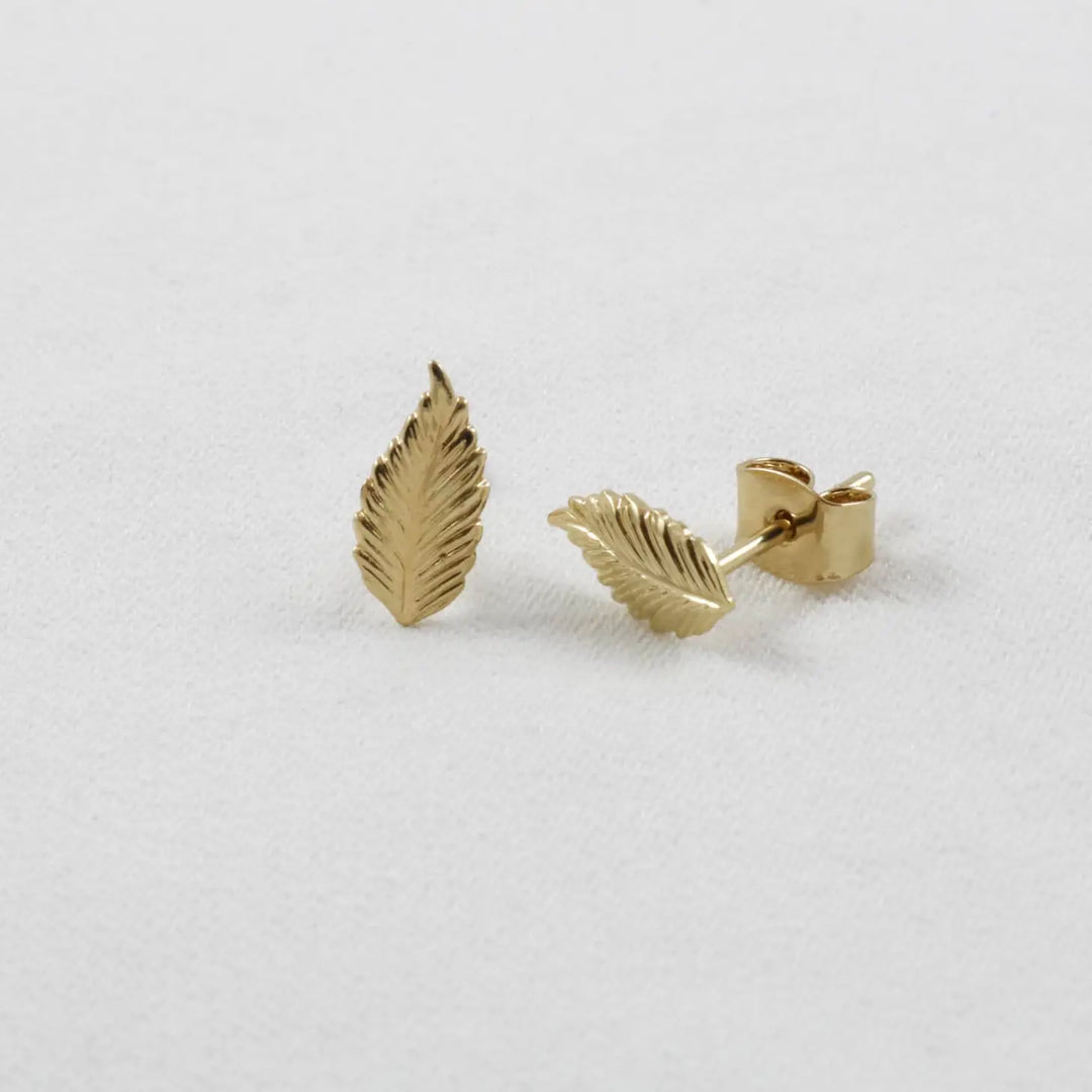 Erika Leaf stud earrings