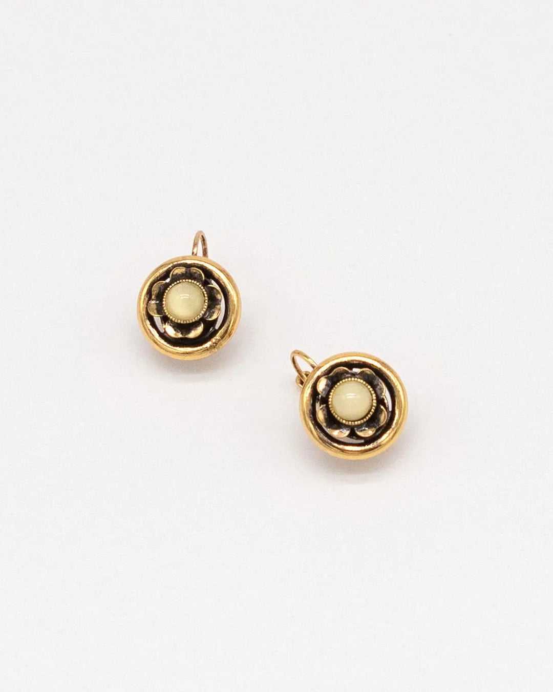 Fiore gold handmade earrings