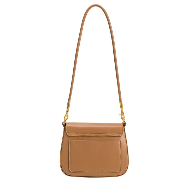 Melie Bianco Small Patricia shoulder bag made from recycled vegan material in tan