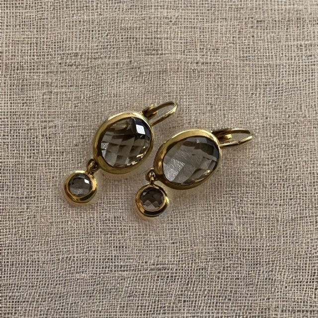 Mena Smoky Quartz Earrings 