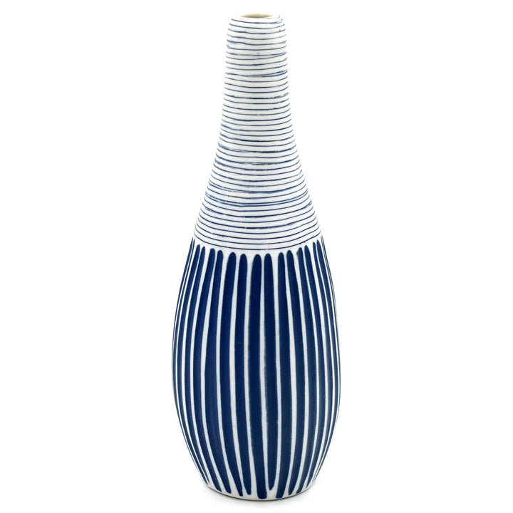 Modo Blue bud vase made of porcelain ceramic 