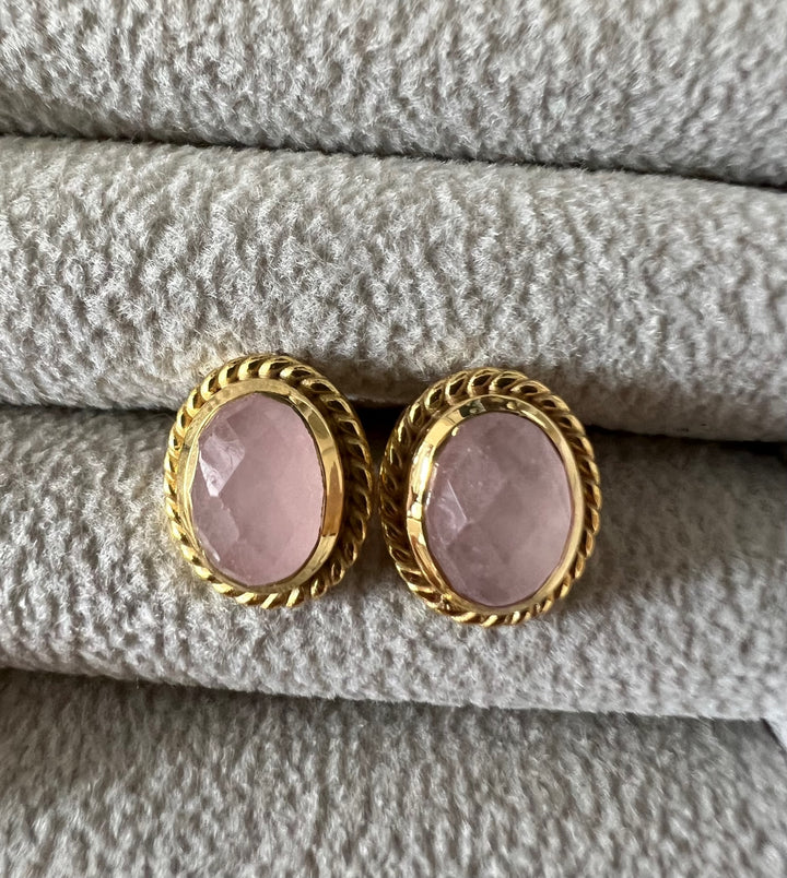 Pink Sand Roses and Me Stud Earrings 