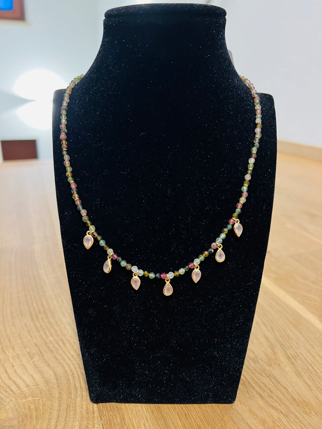 Pink Sand Bloom Tourmaline Necklace 