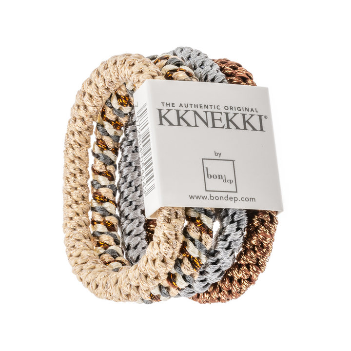 Kknekki Hair Tie- Champagne &amp; Cream Bundle 