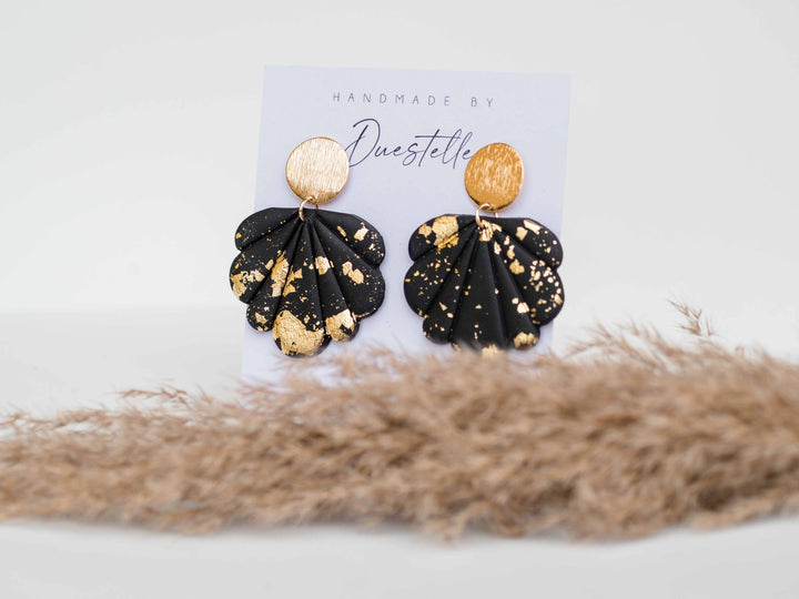 Florence Gold Earrings Nero