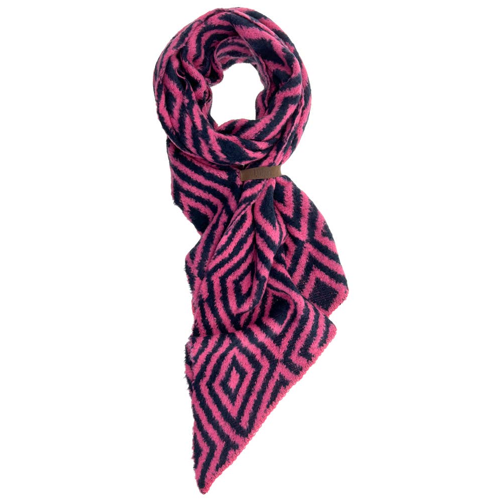 Scarf Fem Arctic Navy - Pink