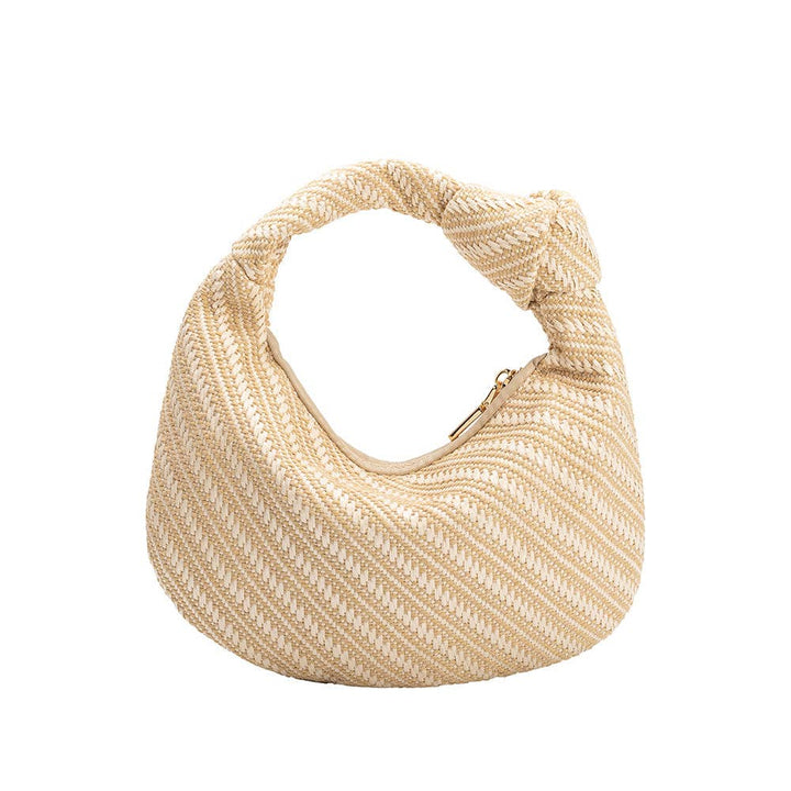 Melie Bianco Kleine Drew Henkeltasche in Natural Raffia