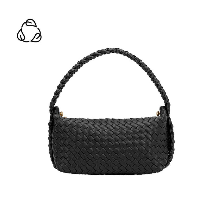 Melie Bianco Alma Black handbag made from recycled, vegan material