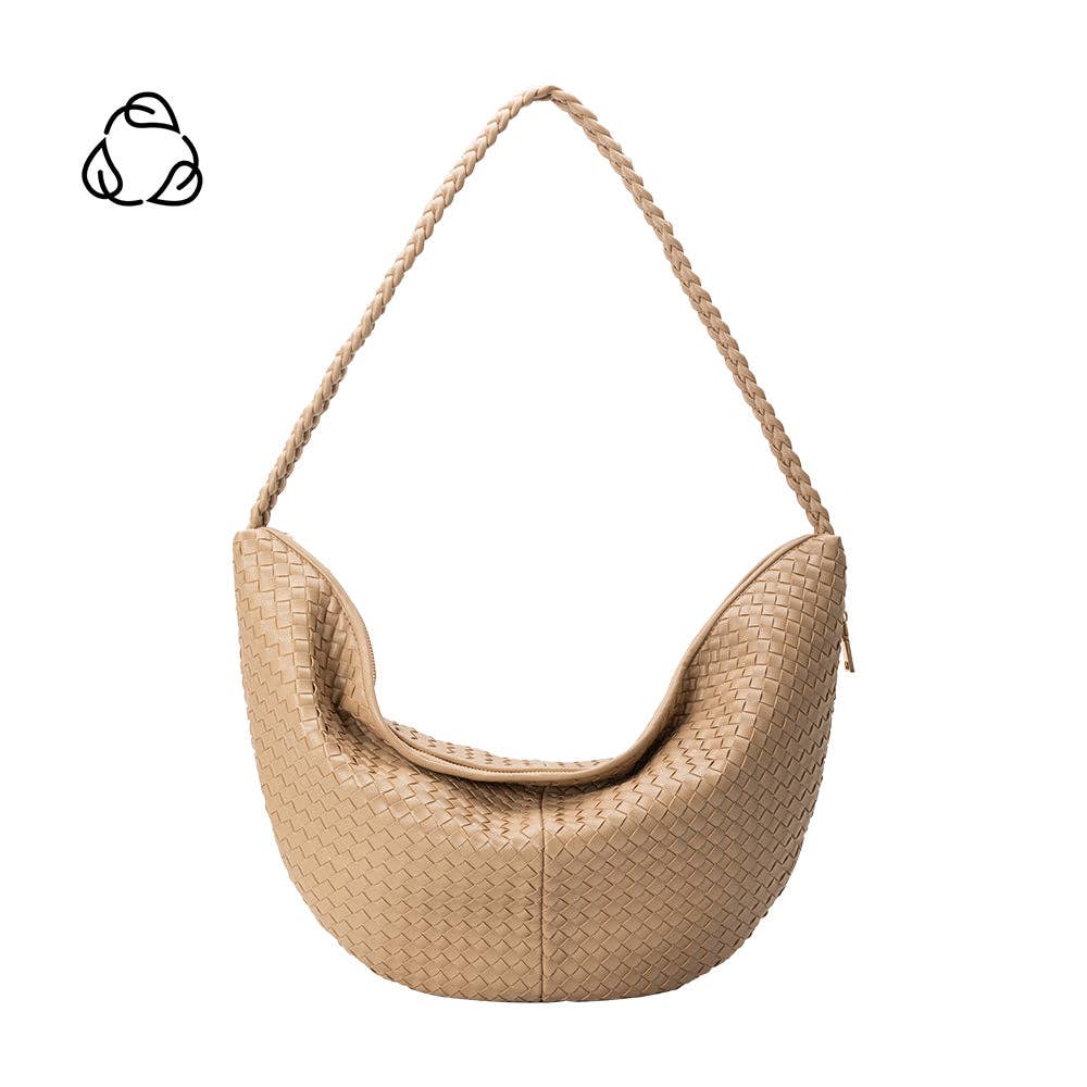 Melie Bianco Raquel Mushroom XL Schultertasche aus recyceltem Material