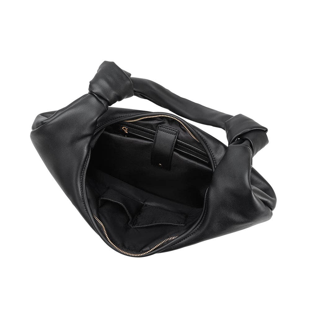 Melia Bianco Stella Black XL recycled vegan shoulder bag