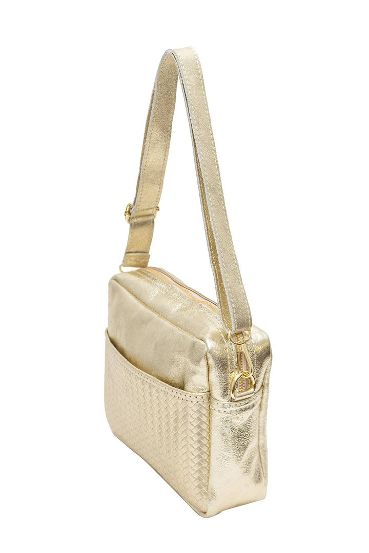 Tea Leather Bag Gold