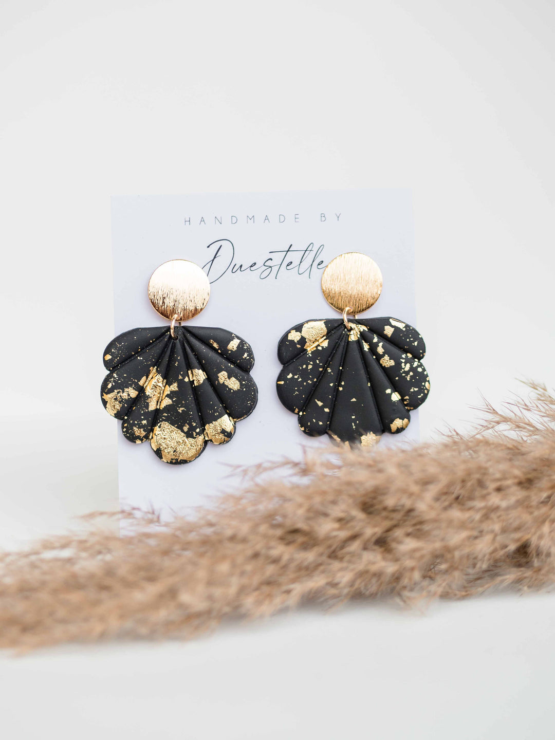 Florence Gold Earrings Nero