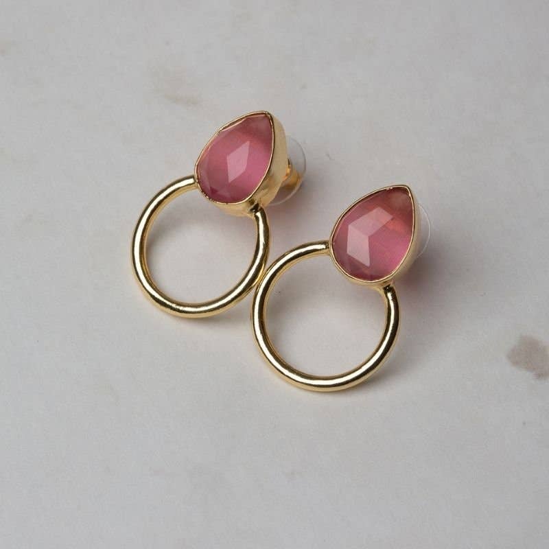 Mini Diwa Limited Edition Earrings Dark Rose