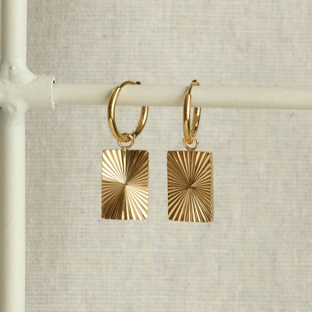 Sunrise Square Earrings