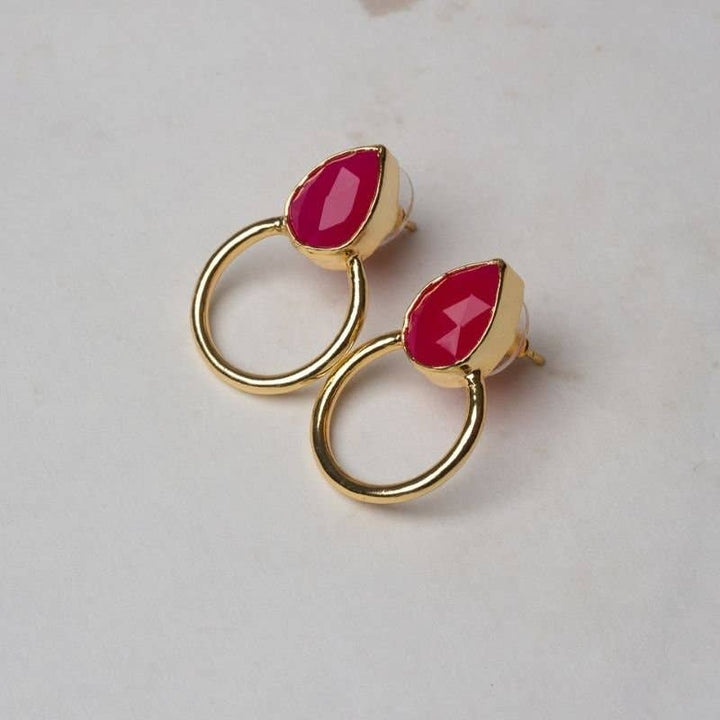 Mini Diwa Limited Edition Earrings Fuchsia