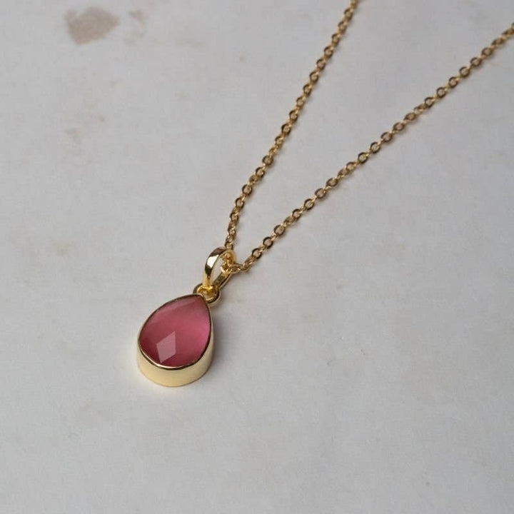 Noble necklace with Cimacio pendant in dark rose