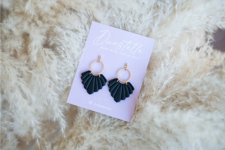 Cleo Earrings Black