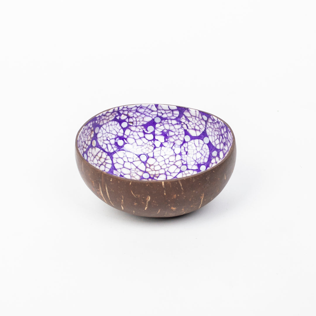 Coconut Shell Purple, Mother of Pearl and Eggshell