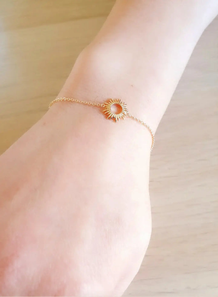 Gold plated “Sun” bracelet