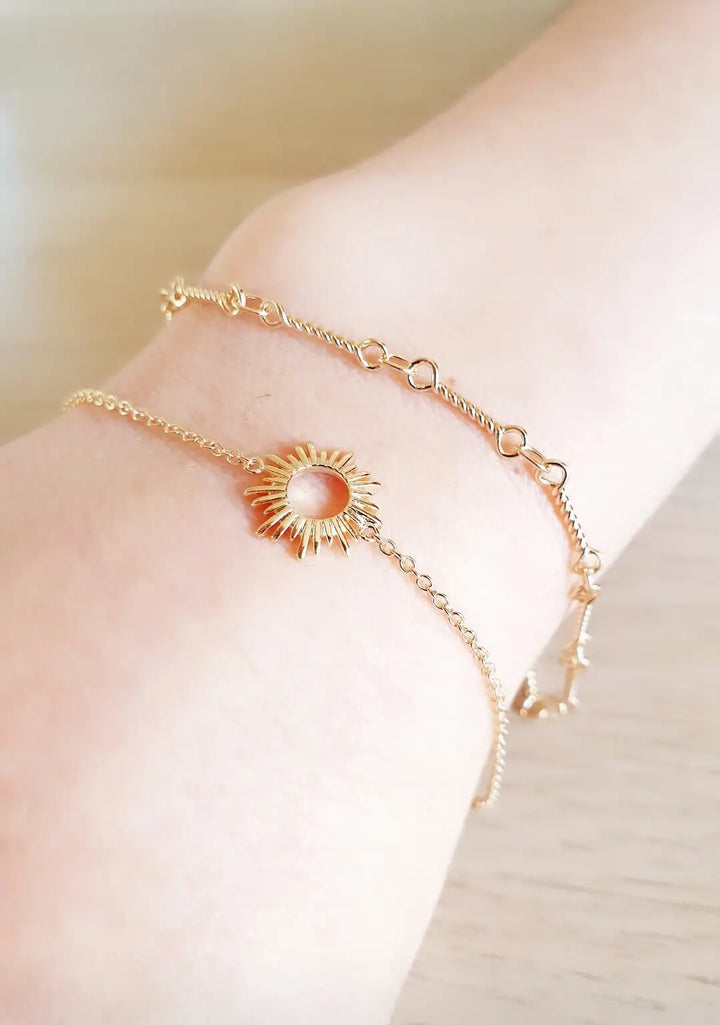 Gold plated “Sun” bracelet