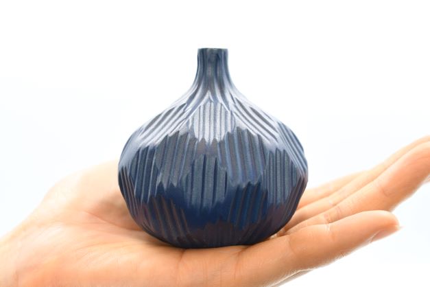 Mini Midnight Blue bud vase in porcelain ceramic