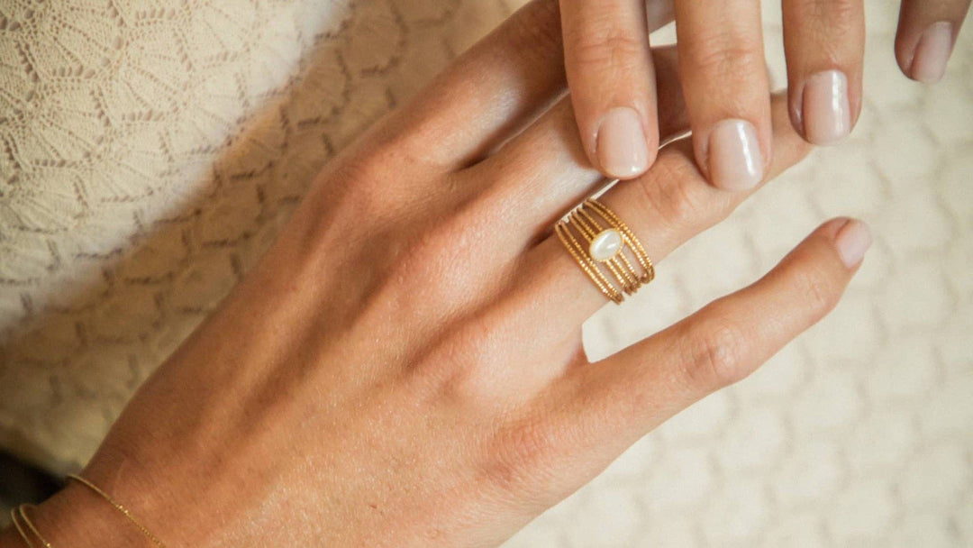 Eléna fine stone ring rose quartz